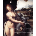 Oil on Canvas Nude Women Painting Wall Pictures for Living Room (EBF-082)